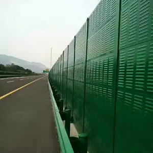 Di alta qualità autostrada suono muro di metallo barriera/barriera di assorbimento del rumore recinzione/pannello barriera di rumore