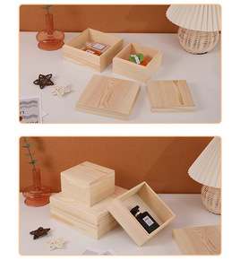 Caja <span class=keywords><strong>de</strong></span> Regalo <span class=keywords><strong>Deslizante</strong></span> Hecha a Mano con <span class=keywords><strong>Tapa</strong></span> <span class=keywords><strong>de</strong></span> Bambú MDF sin Acabado, Ecológica, Pequeña y Personalizable, para Almacenamiento <span class=keywords><strong>de</strong></span> Regalos, Artes y Manualidades, Venta al Por Mayor - Product Image 3
