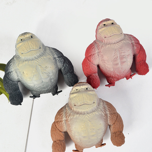 Divertido Juguete de Peluche de Gorila - Suave, Tipo Peluche, Alivia el Estrés, con Temática Animal, Regalo Novedoso para Adultos, Decoración de Escritorio - Product Image 1