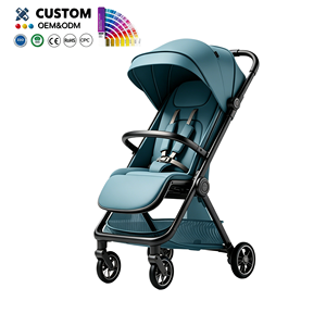<span class=keywords><strong>Poussette</strong></span> de <span class=keywords><strong>voyage</strong></span> compacte en alliage d'aluminium à pliage automatique, certifiée EN1888-2, landau personnalisé pour nouveau-né, capacité de charge de 15 kg - Product Image 4