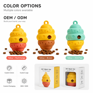 Giocattolo per Cani a Forma di Nido d'Ape in Silicone Alimentare, Dispenser di Crocchette Interattivo, Giocattolo <span class=keywords><strong>da</strong></span> Masticare per <span class=keywords><strong>Cuccioli</strong></span> in Fase di Dentizione - Product Image 6