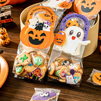Cartes décoratives d'Halloween personnalisées imprimées, cartes d'insertion pour cadeaux de fêtes, pour l'emballage de biscuits et de bonbons