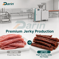 Ligne de production automatique d'aliments pour animaux de compagnie, extrudeuse de croquettes pour chiens et chats, machine à fabriquer des bandes de viande pour l'usine d'aliments pour animaux