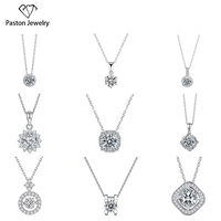 Collier pendentif croix en moissanite ronde VVS incolore, en argent sterling 925, bijoux hip-hop glacés, certifié par une tierce partie, tendance