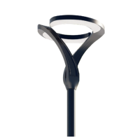 Lumière LED extérieure, lumière de jardin, lumière de rue, 50W AC85-265V 130LM/W, lumière élégante moderne, noire, 6000K, PC aluminium IP65, 530X600X510MM