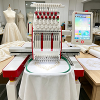 Zuverlässige Stickmaschine mit Einzelkopf, Digitalem Stichzähler und Fehleralarmsystem für Maßgefertigte Baby-Lätzchen und Handtuchsets