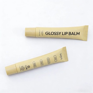 Vente en gros de tubes cosmétiques en plastique PE souple personnalisés de 5 ml à 25 ml, tubes à presser pour gloss à lèvres, tubes pour baume à lèvres avec applicateur en silicone - Product Image 2