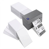Étiquettes thermiques directes personnalisées 4"X6" 500PCS Papier d'étiquettes d'expédition pour imprimante thermique directe Compatible avec la plupart des imprimantes thermiques