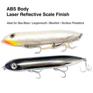 <span class=keywords><strong>Leurre</strong></span> <span class=keywords><strong>de</strong></span> <span class=keywords><strong>surface</strong></span> flottant ABS Spook Topwater Pencil Lure <span class=keywords><strong>de</strong></span> 126 mm et 26 g, type <span class=keywords><strong>stickbait</strong></span> pour la pêche en eau salée, pour la pêche au black-bass et en eaux côtières - Product Image 3