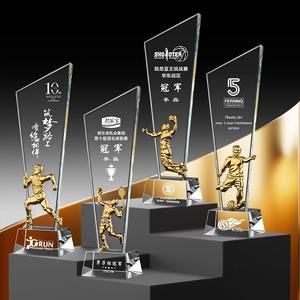 उच्च गुणवत्ता वाले खेल प्रीमियम ट्रोफेई पुरस्कार क्रिस्टल ट्रॉफी धातु क्रिस्टल ग्लास ऐक्रेलिक पुरस्कार ट्रॉफी - Product Image 3