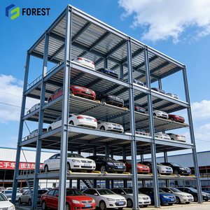 Steel Structure Parking Building Fabricator Space Saving Oem Multi Story High Load Smart Sturdy Heavy Duty Structural - Product Image 3