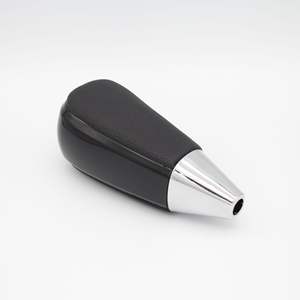 Pomo de palanca de cambios de coche, cuero negro, transmisión automática, ergonómico, para Toyota Land Cruiser - Product Image 2