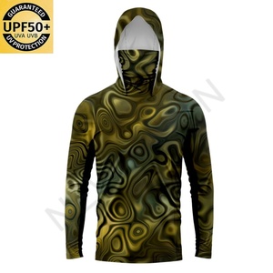 Camiseta de Pesca Personalizada de Poliéster con Protección Solar UPF50, Manga Larga, Camuflaje, Transpirable, para Hombre - Product Image 4