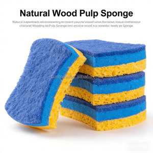 Aanpasbare afwasspons, schuurspons, bedrukte gecomprimeerde cellulose spons - Product Image 1