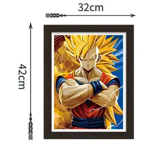 Haute qualité japonais Anime 3D Flip lenticulaire Anime affiche avec 3d Flip effet cadre photo pour cadeau de Promotion