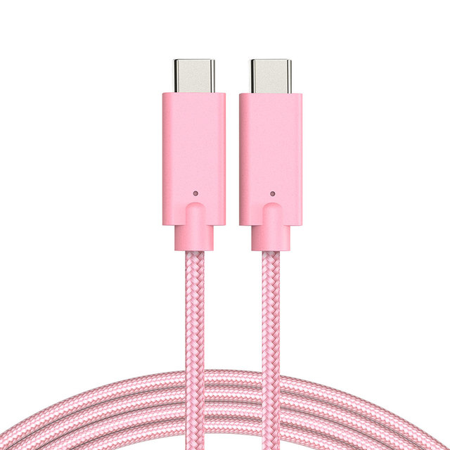 High Speed 10Gbps USB-C 3.1 Cable 100W PD Fast Charging Sustainable Wheat Straw Plastic Nylon Braided Type C Cable for MacBook