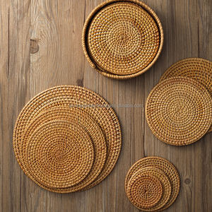 Mantel y Salvamantel de Lujo Estilo OEM, Tejido a Mano con Jacinto de Agua, Ecológico, Minimalista, Nuevo Estilo, Color Natural - Product Image 1