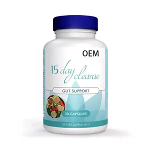 Advanced Formula with Fiber 15 Day Cleanse Gut and Colon Support Supplement Capsules