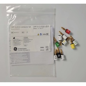 Conector Tipo Banana Metálico Estándar Europeo para Máquina de ECG GE Genuine CAM14 Serie MAC5000, 10 Piezas/Juego - Product Image 1