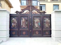 Portes principales en fer forgé pour maison moderne, designs de portes simples