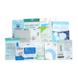 Экологичный изготовленный на заказ логотип маска для лица Сумки Многоразовые прозрачные маски для лица пластиковый пакет для хранения