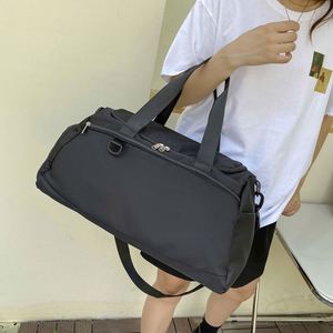 Large Capacity Waterproof Fitness Training Gym <b>Bag</b> Fashionable Zipper Portable Yoga Duffle <b>Bag</b> Shoe <b>Compartment</b> for Female - Product Image 4