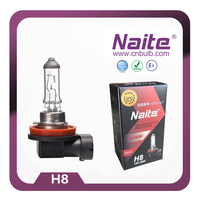 Bombilla Halógena de Alta Calidad NAITE H8 12V 35W PGJ19-1 para Faros Antiniebla de Automóvil