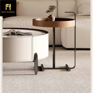 <span class=keywords><strong>Mesa</strong></span> de estilo nórdico, sala de estar central, juego redondo, mesas de centro con 2 cajones de almacenamiento, juego de Hotel - Product Image 3