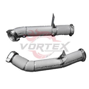 Tubo de Escape de Alto Rendimiento Vortex con Protector Térmico Recto para Mercedes-Benz C43 E43 GLC43, Lado Izquierdo - Product Image 2