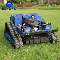 Cortadora de Césped con Orugas de Goma de Operación Sencilla, con Certificación CE y EPA, para Trabajos en el Jardín, con Control Remoto, para Campos de Golf, Robot Cortacésped Automático