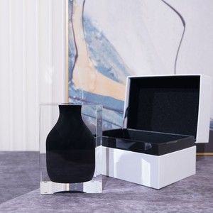 Jarrón Rectangular de Acrílico Cristalino, Duradero, para Decoración Floral de Mesa, Regalo para el Hogar - Product Image 4