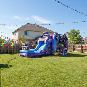 Kids inflatable bouncer for party bouncy <b>castle</b> commercial level up gamer <b>bounce</b> house with slide - Product Image 1