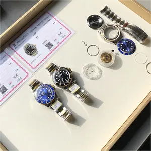 남자 시계 패션 방수 디지털 2836 손목 시계 밴드 럭셔리 투르비용 자동 기계 손목 진짜 금 시계