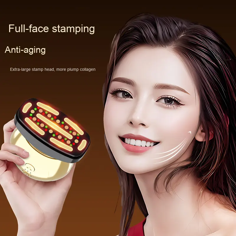 ORANGLES Premium Microcurrent "Beauty Gun" Face & Neck Massager | Smart Collagen Lifting & Whitening Device | ABS Handheld Home Beauty Tool – orangles Kuwai - detailed closeup view - illustrating benefits - Image 3 of 6 | created for all | Shop Premium Microcurrent "Beauty Gun" Face & Neck Massager | Smart Collagen Lifting & Whitening Device | ABS Handheld Home Beauty Tool – orangles Kuwai North Carolina | Free Shipping ORANGLES