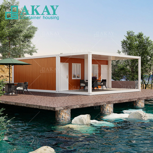 Cao cấp mô-đun sang trọng prefab biệt thự 40ft vận chuyển <span class=keywords><strong>container</strong></span> tái chế màu xanh lá cây nhà di động nhà với ban công - Product Image 1