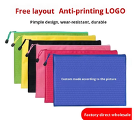 Bolsa de Almacenamiento con Cremallera y Carpeta para Documentos de Tela Oxford Impermeable Personalizada al por Mayor B4