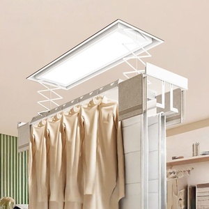Hidden home balcony remote control lifting intelligent automatic embedding voice invisible electric drying rack - Product Image 1