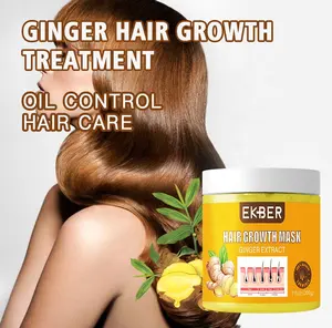 New Arrival Bulk Hot Sale Ekber Argan Oil Moisturizing Damaged 5 Days Ginger Hair Growth Mask Treatment Care