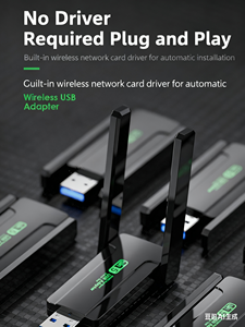 การ์ดเชื่อมต่อเครือข่ายไร้สายภายนอกสำหรับแล็ปท็อป รองรับ BT5.3 WiFi6 แบบดูอัลแบนด์ กิกะบิต 5.8G ความเร็ว 1300Mbps ช่องต่อ USB 2.0 แบบรับส่งสัญญาณ  ขายดี - Product Image 4
