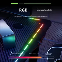 Table de jeu en métal durable à hauteur réglable avec éclairage LED RVB, bureau intelligent électrique ergonomique multifonctionnel pour la maison et le bureau