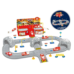 Voiture de police en plastique pour enfants kit de jouets de <span class=keywords><strong>parking</strong></span> d'ingénierie de lutte contre l'incendie jouets de piste pour enfants jouets de voiture pour garçon vente en gros - Product Image 3