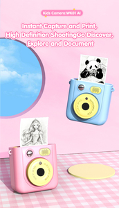 Caméra IA <span class=keywords><strong>à</strong></span> commande vocale pour la création d'art personnalisé, appareil photo instantané, jouet, identifie tout, jeux, musique - Product Image 6