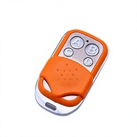 Control Remoto Universal Inalámbrico de 433MHz con Código Fijo, 4 Botones A/B/C/D, Cubierta Protectora Deslizante de Plástico para Puerta Automática y Puerta de Garaje