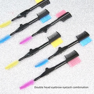 Pennelli <span class=keywords><strong>per</strong></span> Mascara 2 in 1 a Doppia Punta in Nylon, Strumento <span class=keywords><strong>per</strong></span> Trucco e Cura, Pettine <span class=keywords><strong>per</strong></span> <span class=keywords><strong>Sopracciglia</strong></span> e <span class=keywords><strong>Pennello</strong></span> <span class=keywords><strong>per</strong></span> Separare Ciglia e <span class=keywords><strong>Sopracciglia</strong></span> - Product Image 3