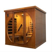 Sauna extérieur de luxe pour 2 personnes, fauteuil inclinable de luxe en bois de pruche massif, infrarouge lointain, garantie 1 an