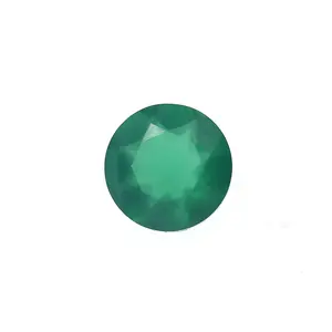 high quality natural loose gemstone round cut wholesale sale in guangxi factory price emerald Price For Jewelry