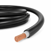 Cable de Circuito Crítico Huaqi YJY 1x4mm² 250 ° Cable Eléctrico de Alimentación con Aislamiento XLPE, Clasificado para Cortocircuitos, 500 Pies