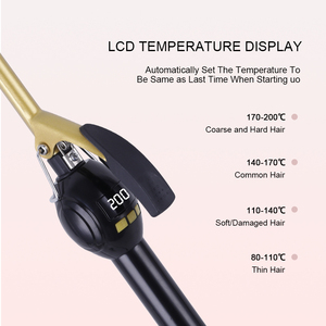 9Mm/18Mm Kích Thước Tóc Curling Kép Điện Áp Kỹ Thuật Số Lớp Phủ Gốm Đũa Chuyên Nghiệp Điện Tóc Curler Curling Sắt - Product Image 5