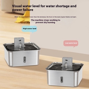 Distributore d'Acqua Intelligente Ricaricabile per Animali Domestici da 7L, Grande Capacità, Completamente in Acciaio Inossidabile, Ciotola Automatica per Cani, in PC Solido Ecologico, IPX5 - Product Image 3