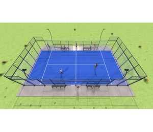 Pista de Pádel Profesional con Pilar de Vidrio, Phuoc Thinh Panoramic, Instalación Deportiva VIP para Clubes, Trato de Exportación - Product Image 1